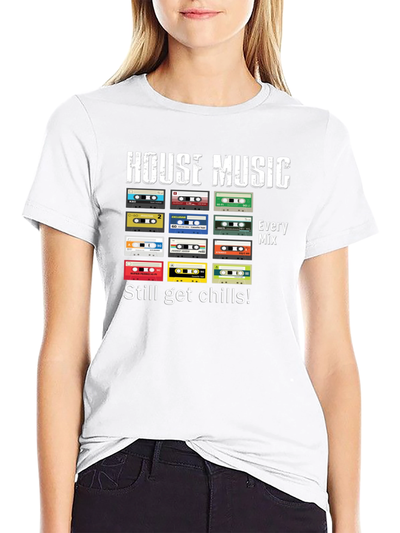 House Music Retro Cassette Tape T-Shirt