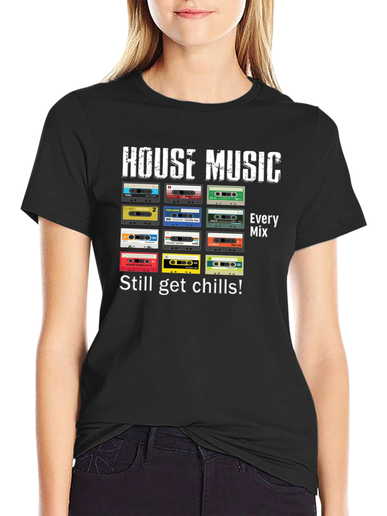 House Music Retro Cassette Tape T-Shirt