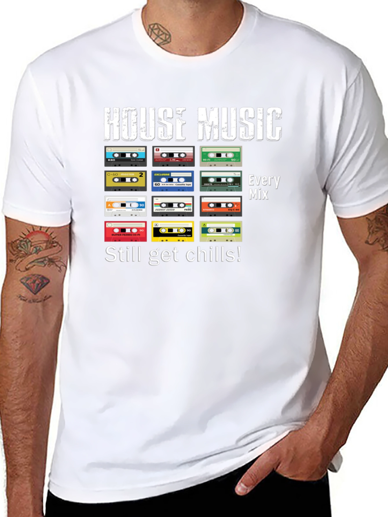 House Music Retro Cassette Tape T-Shirt