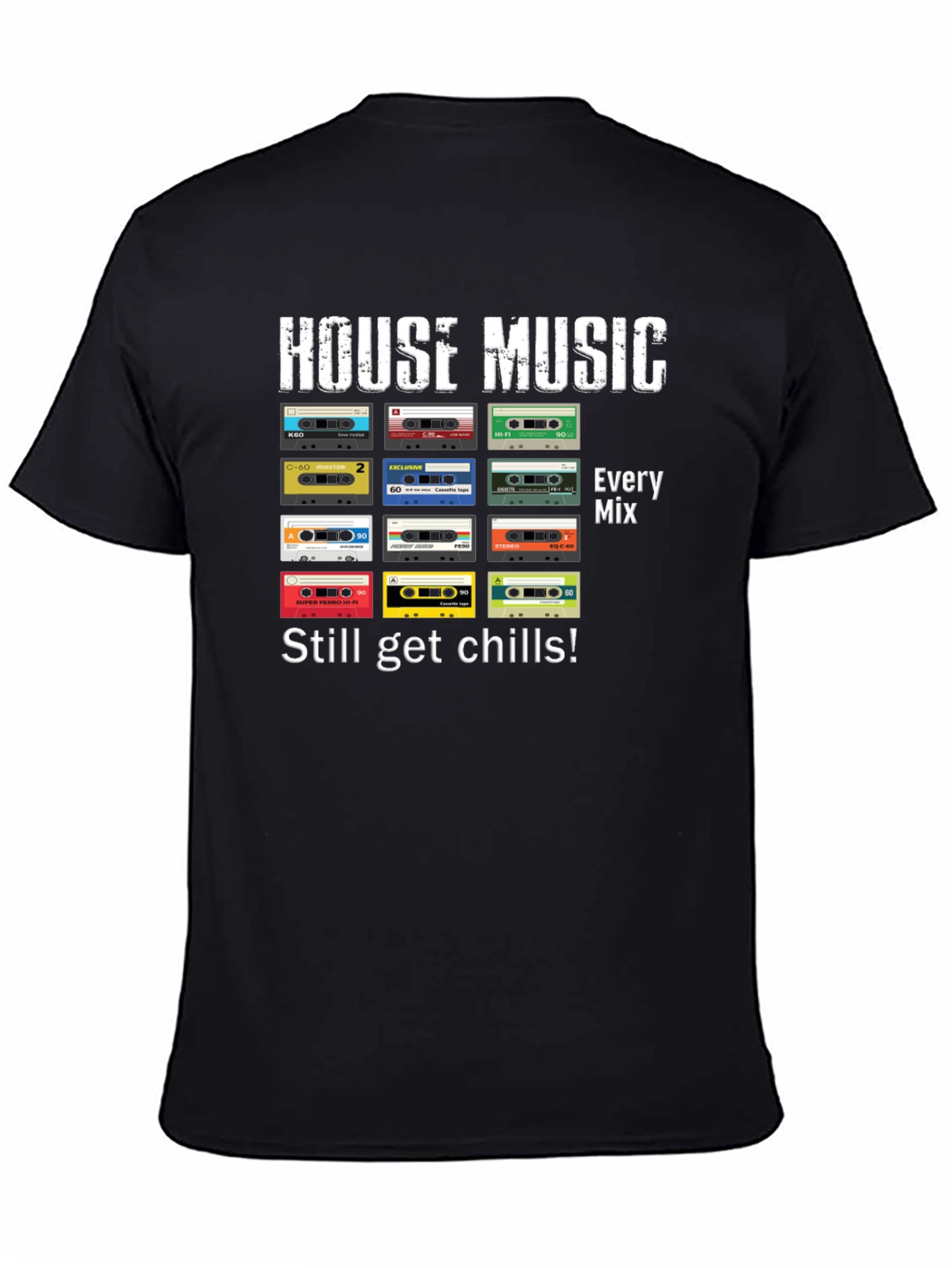 House Music Retro Cassette Tape T-Shirt