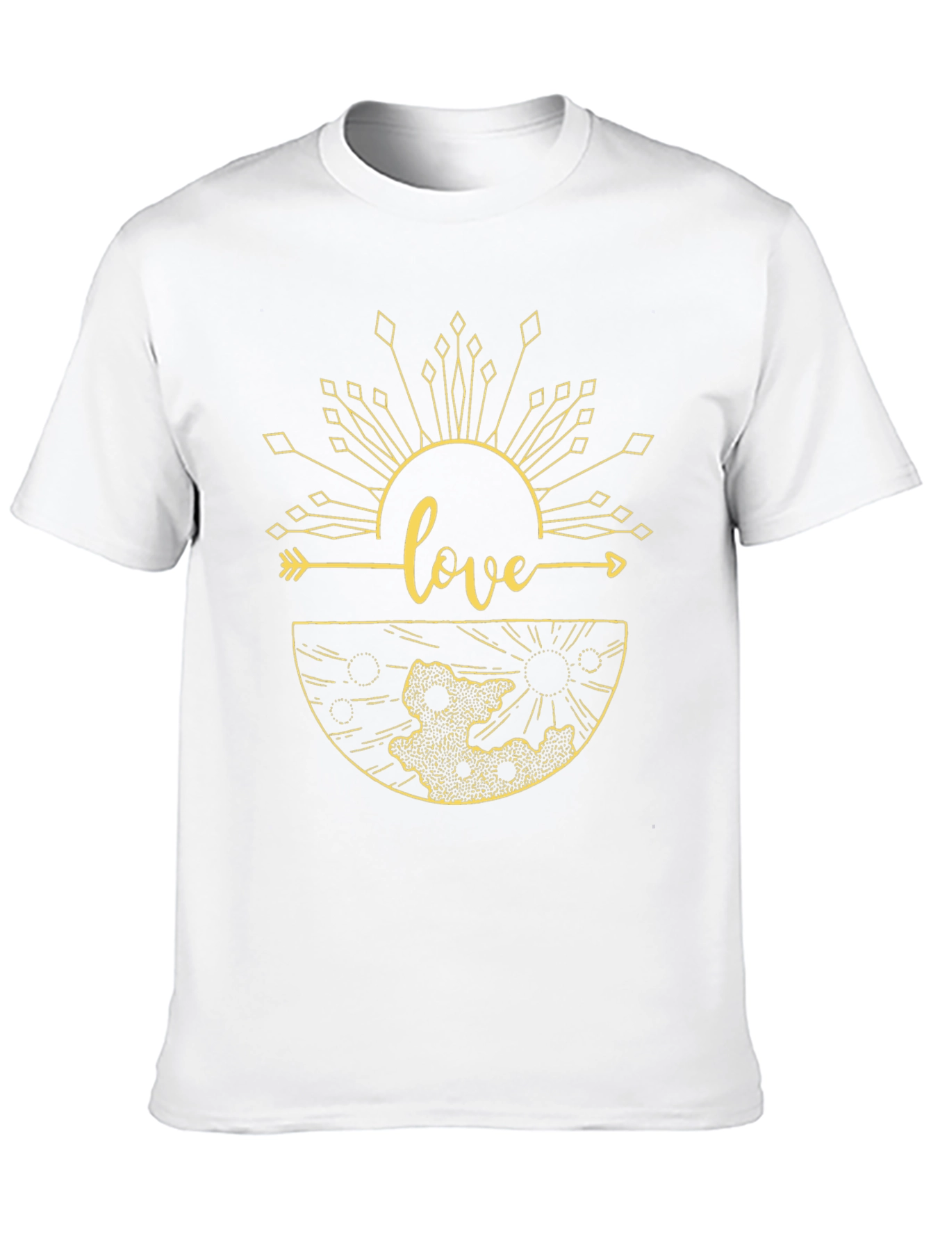 Love Graphic Print Black T-Shirt