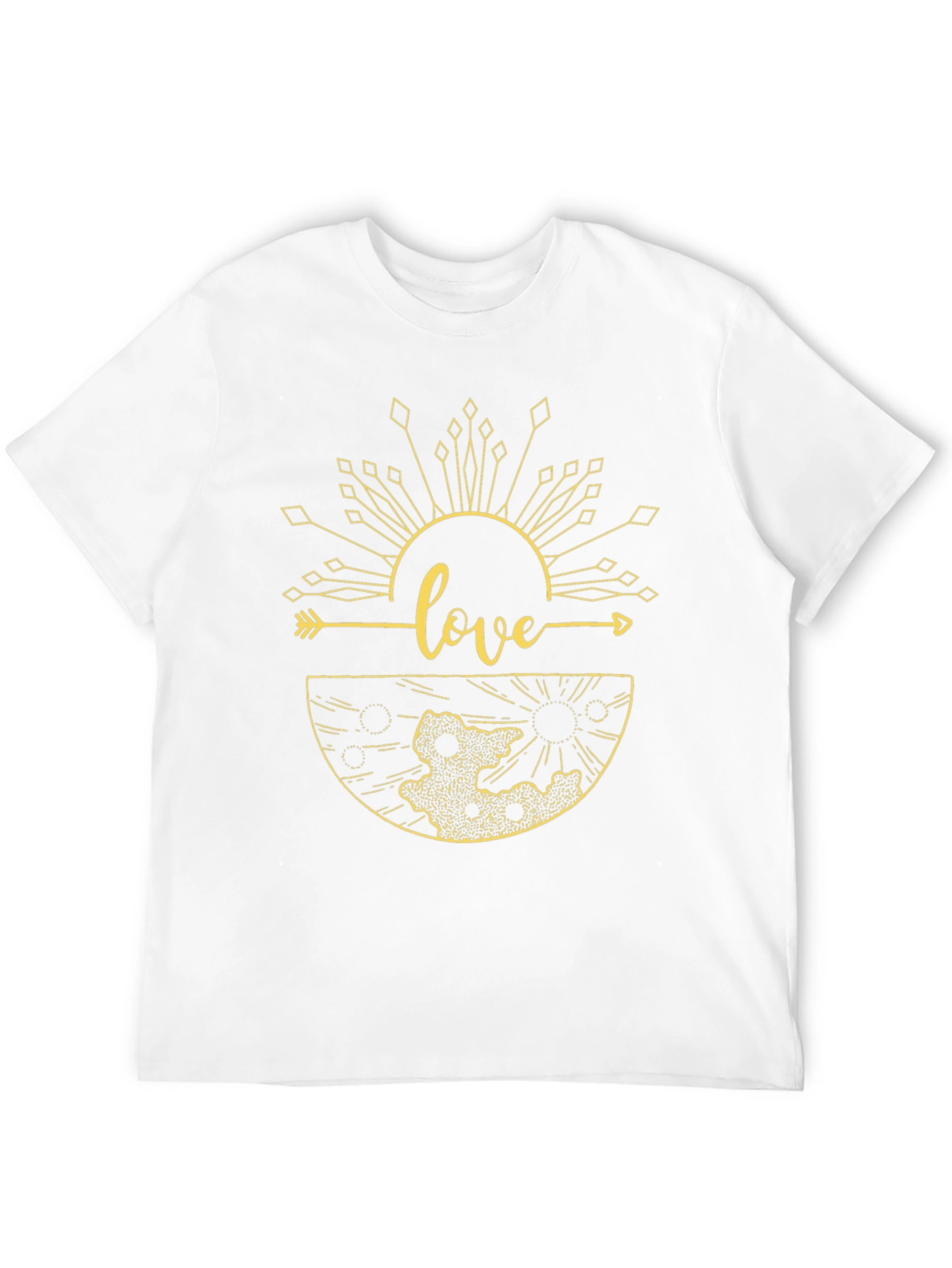 Love Graphic Print Black T-Shirt