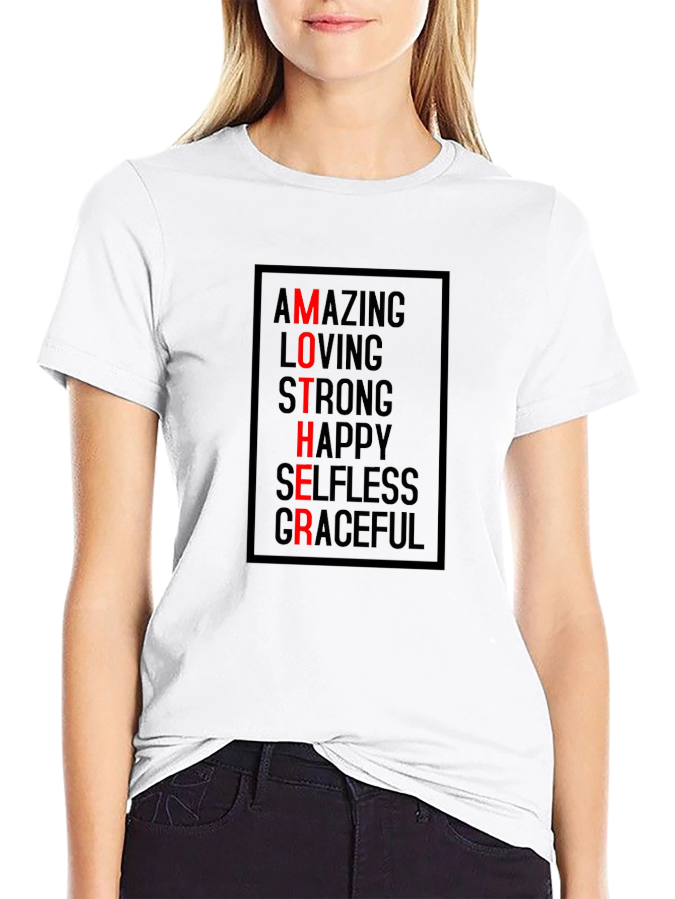 Mother Amazing Loving Strong Graphic T-Shirt