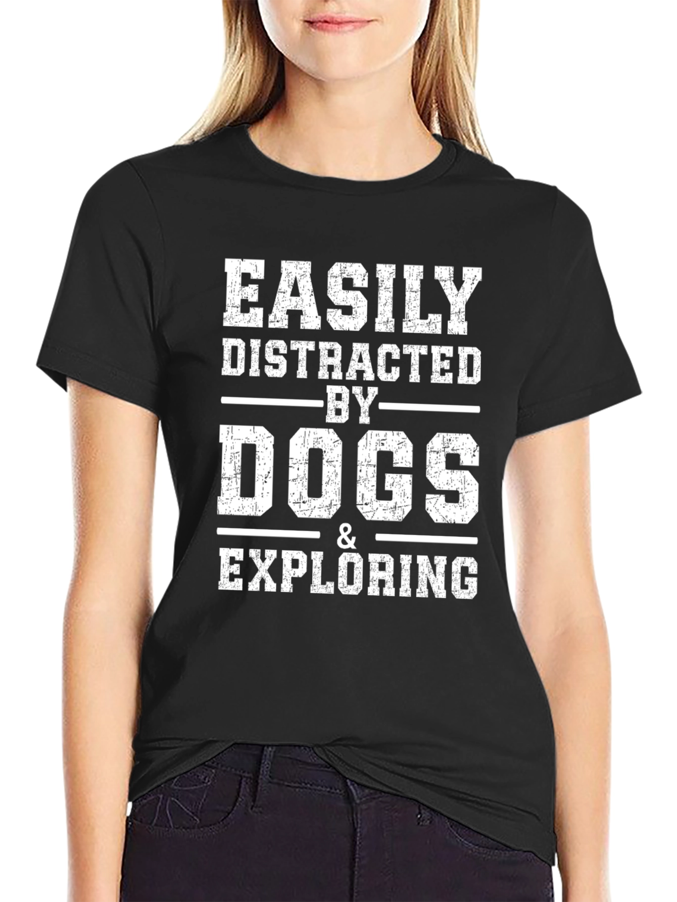 Easily Distracted By Dogs & Exploring T-Shirt