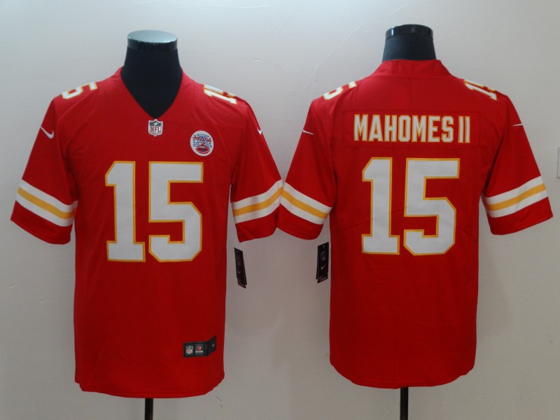 Men's Kansas City Chiefs Patrick Mahomes II #15 Red Player Game Jerseys