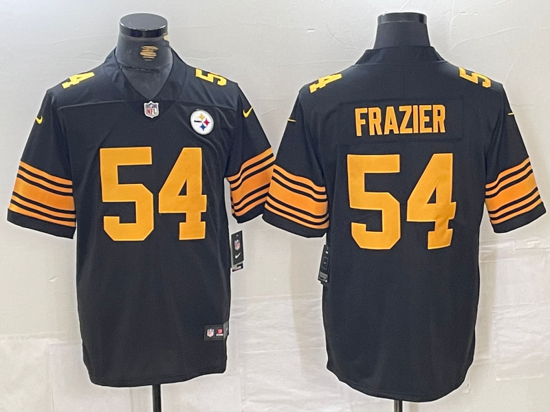 Men's Pittsburgh Steelers Zach Frazier #54 Black Alternate Game Jerseys