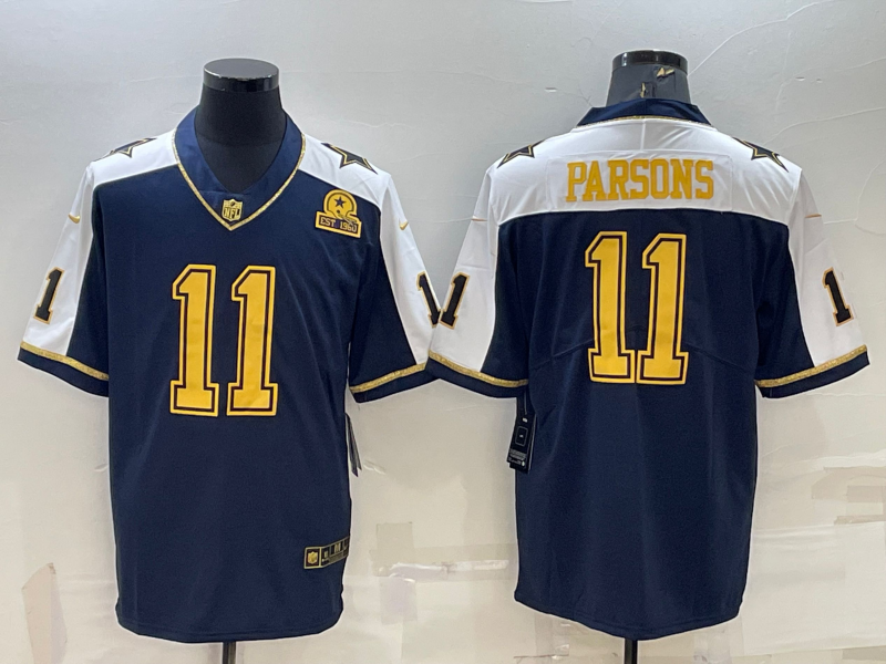 Men's Dallas Cowboys Micah Parsons #11 Navy Player Game Jerseys