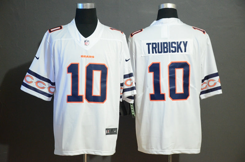 Men's Chicago Bears Mitch Trubisky #10 White Game Player Jerseys