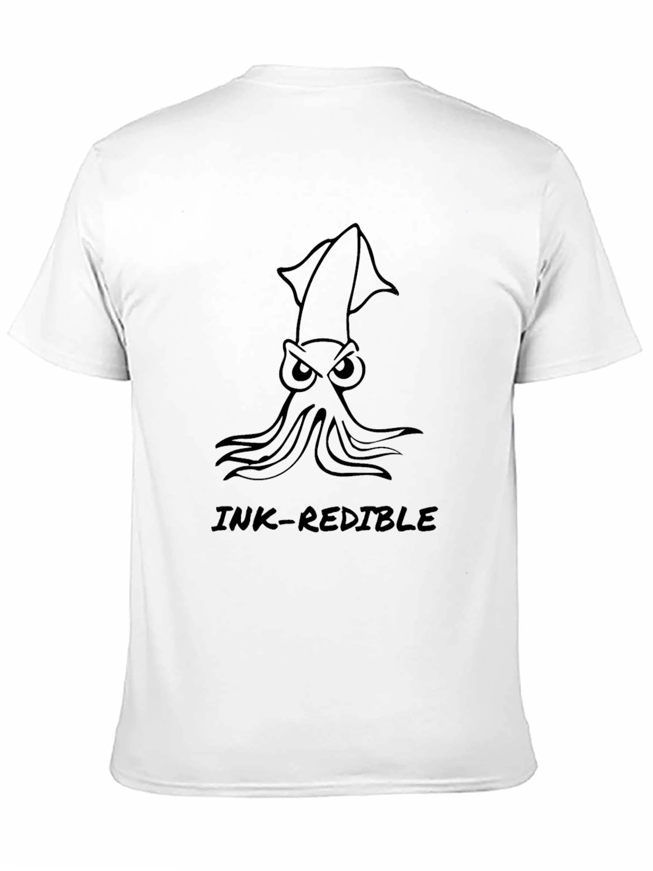 Ink-Redible Squid Graphic Black T-Shirt