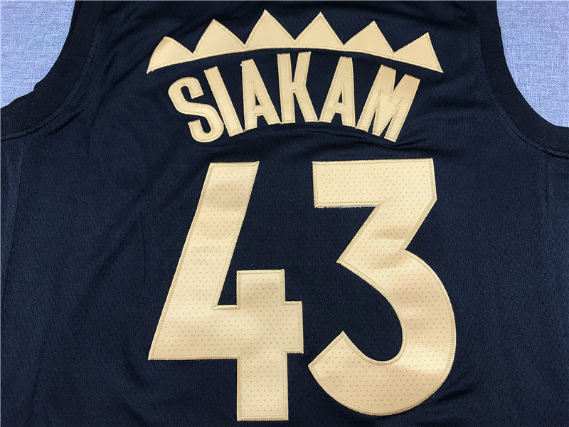 Men's Toronto Raptors Pascal Siakam Black 2020/21 Fast Break Player Jerseys