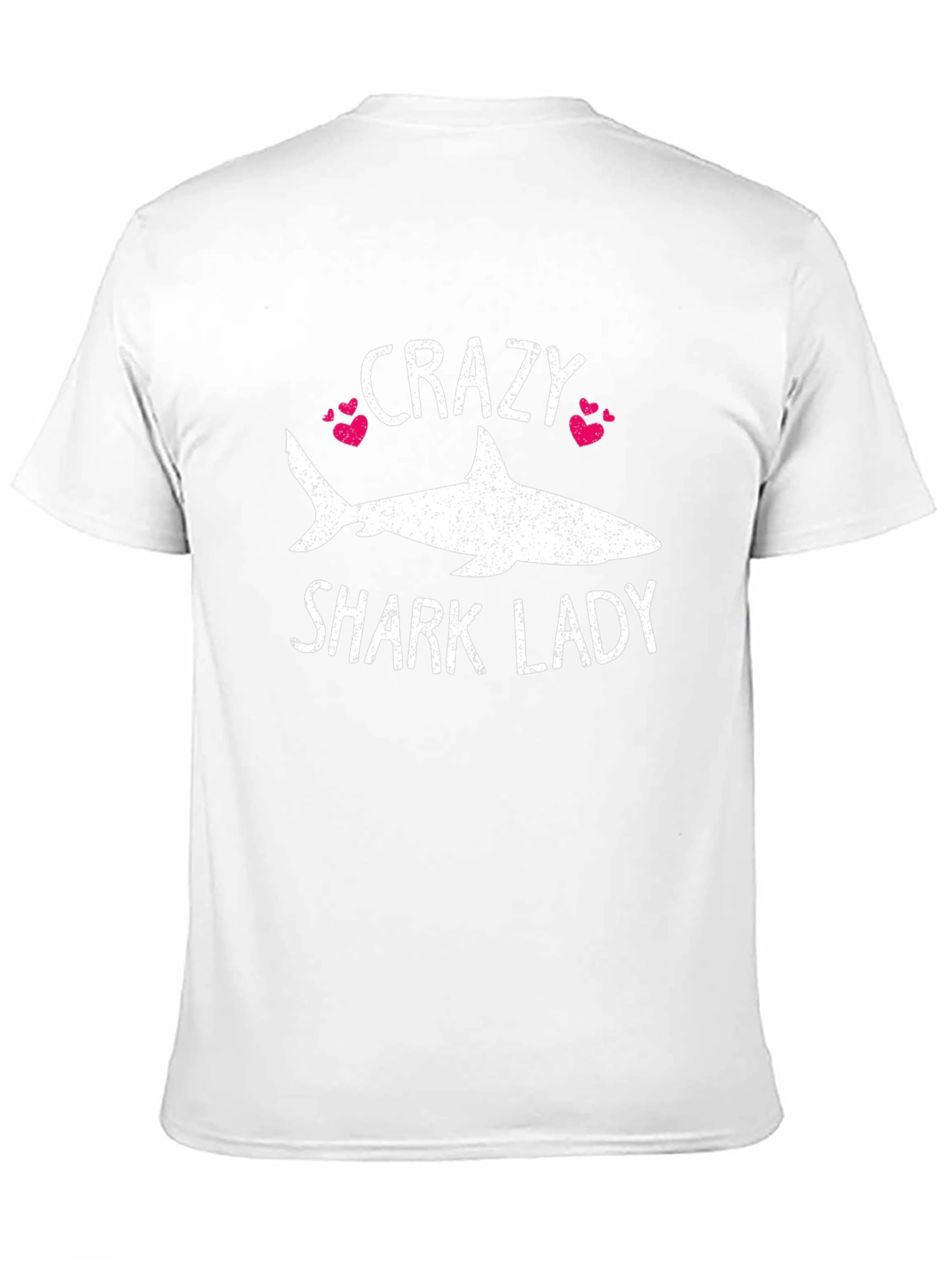Crazy Shark Lady T-Shirt - Womens Novelty Tee