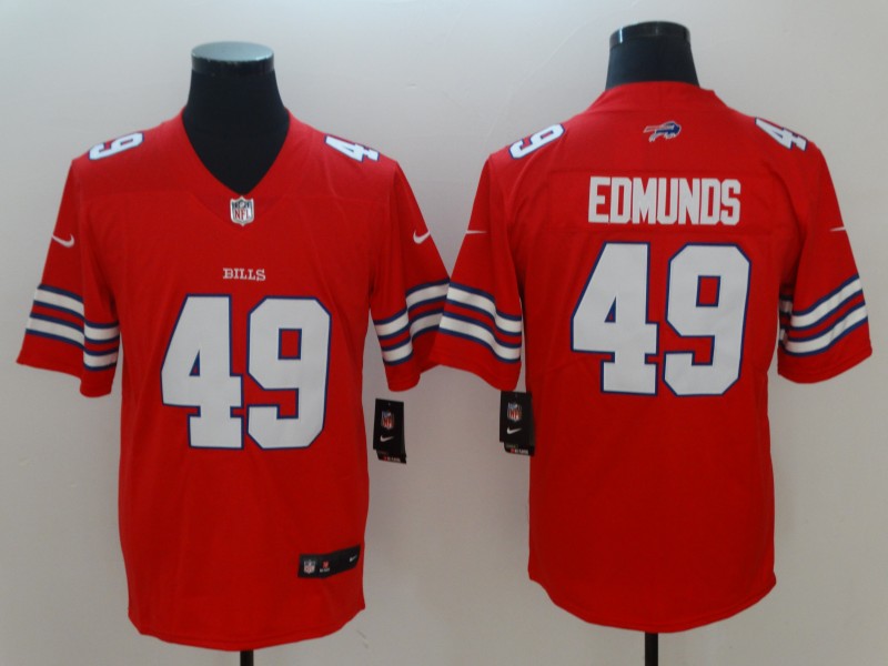 Men's Buffalo Bills Tremaine Edmunds #49 Red Game Player Jerseys