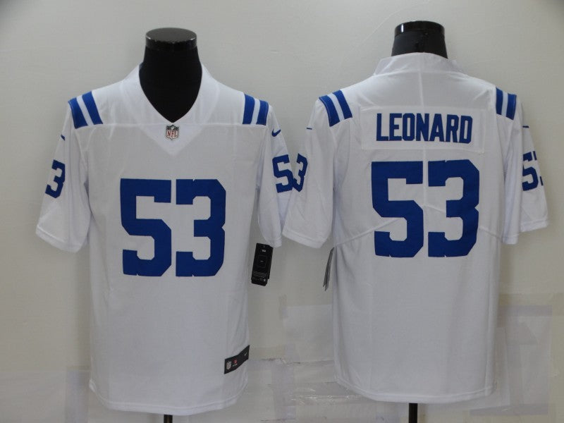 Men's Indianapolis Colts Shaquille Leonard #53 White Game Player Jerseys