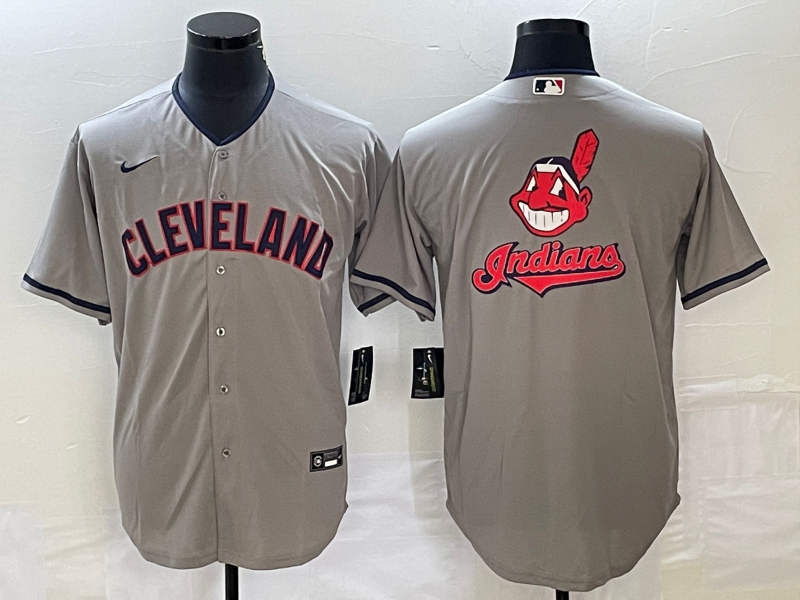 Men's Cleveland Guardians Gray Road Authentic Team Jerseys