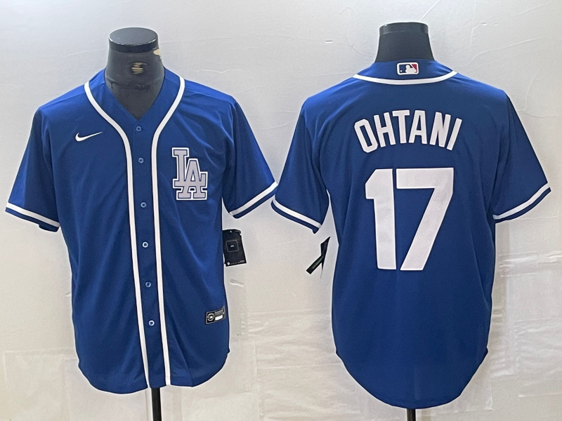 Men's Los Angeles Dodgers Shohei Ohtani #17 Blue Limited Player Jerseys