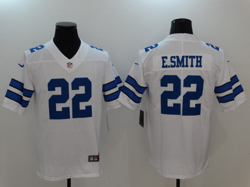 Men's Dallas Cowboys Emmitt Smith #22 White Fashion Game Jerseys