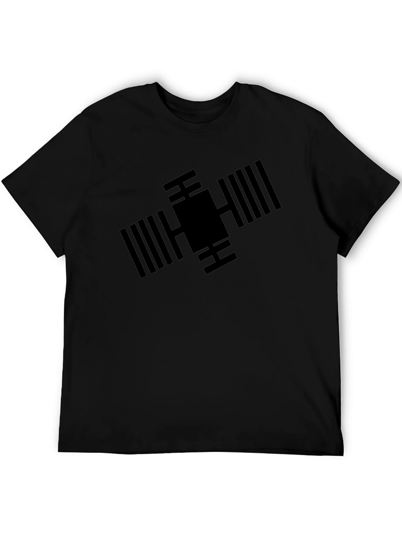 ISS Satellite Graphic Tee - Modern Space Design T-Shirt