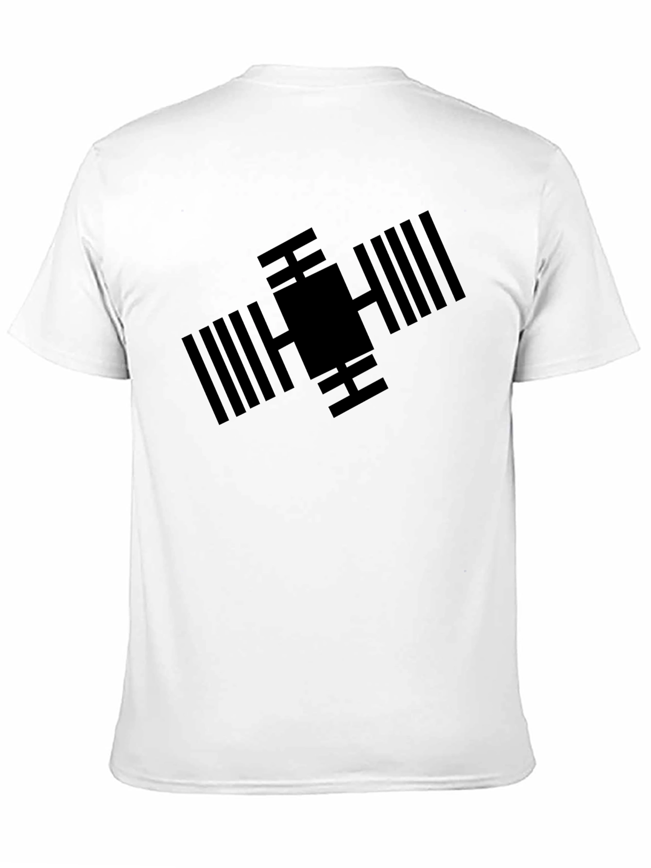 ISS Satellite Graphic Tee - Modern Space Design T-Shirt