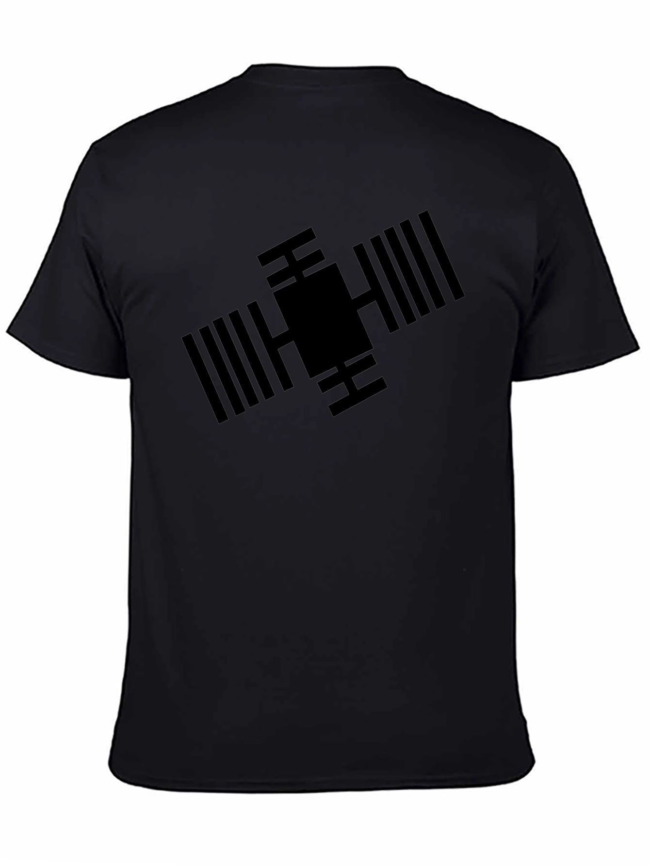ISS Satellite Graphic Tee - Modern Space Design T-Shirt