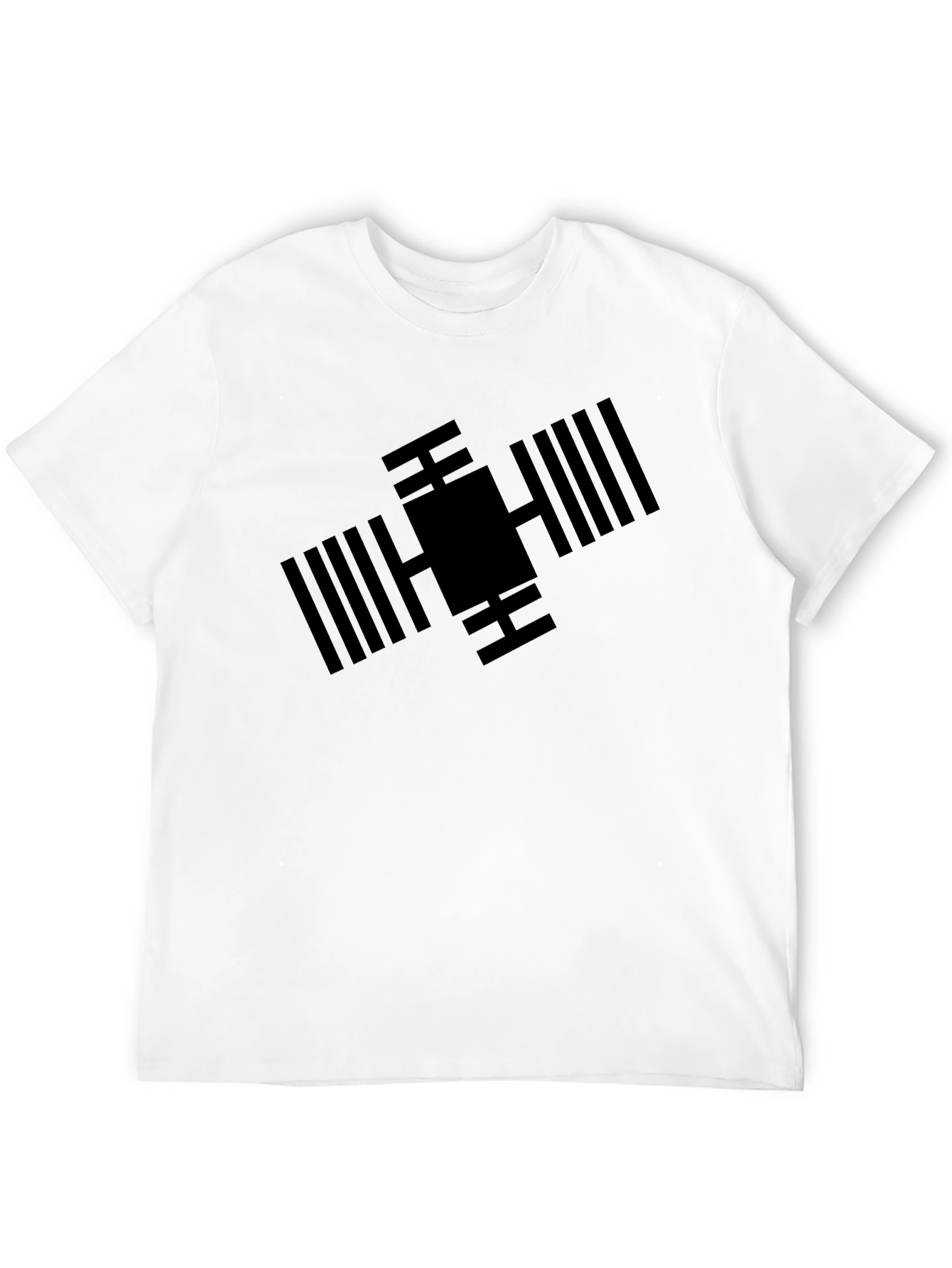 ISS Satellite Graphic Tee - Modern Space Design T-Shirt
