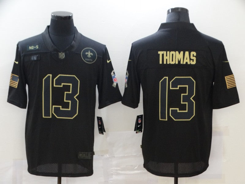 Men's New Orleans Saints #13 Michael Thomas Black Player Game Jerseys