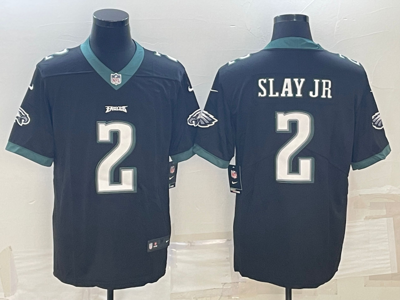Men's Philadelphia Eagles Darius Slay Jr. #2 Black Game Jerseys