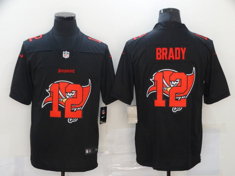 Men's Tampa Bay Buccaneers #12 Tom Brady Black Game Player Jerseys