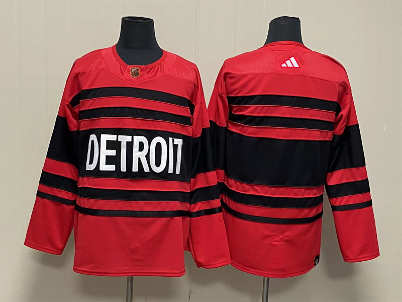 Men's Detroit Red Wings Red Blank Jerseys