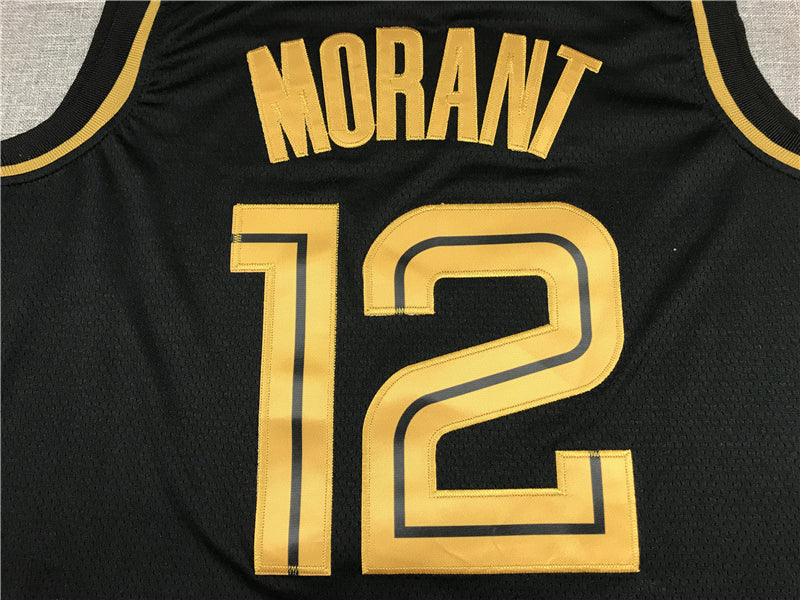 Men's Memphis Grizzlies Ja Morant #12 Black Replica Fast Break Jerseys