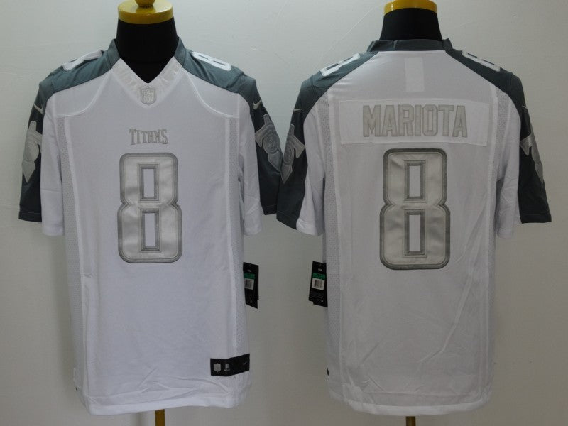 Men's Tennessee Titans Marcus Mariota #8 White Game Jerseys