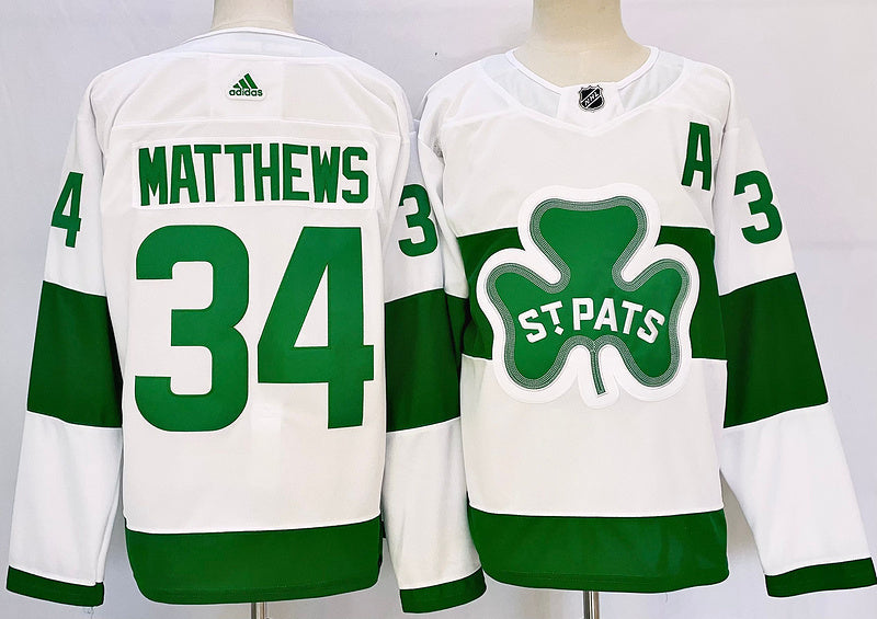 Men's Toronto Maple Leafs Auston Matthews #34 White Jerseys