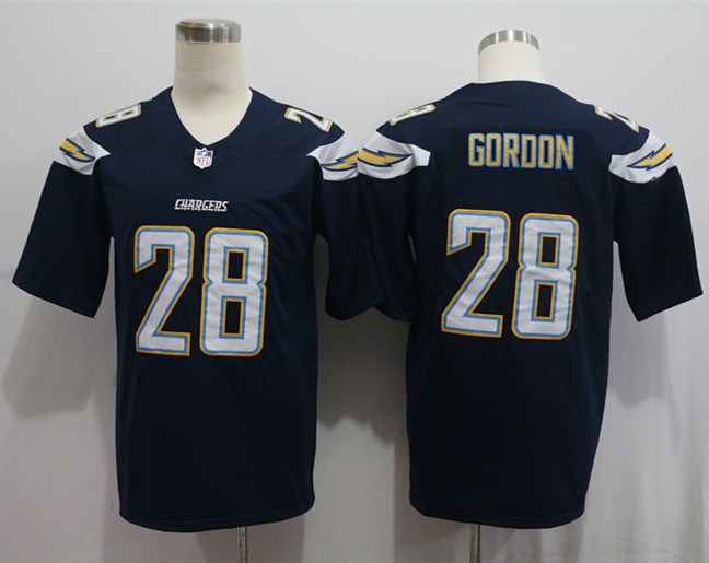 Men's Los Angeles Chargers Melvin Gordon III #28 Navy Game Jerseys