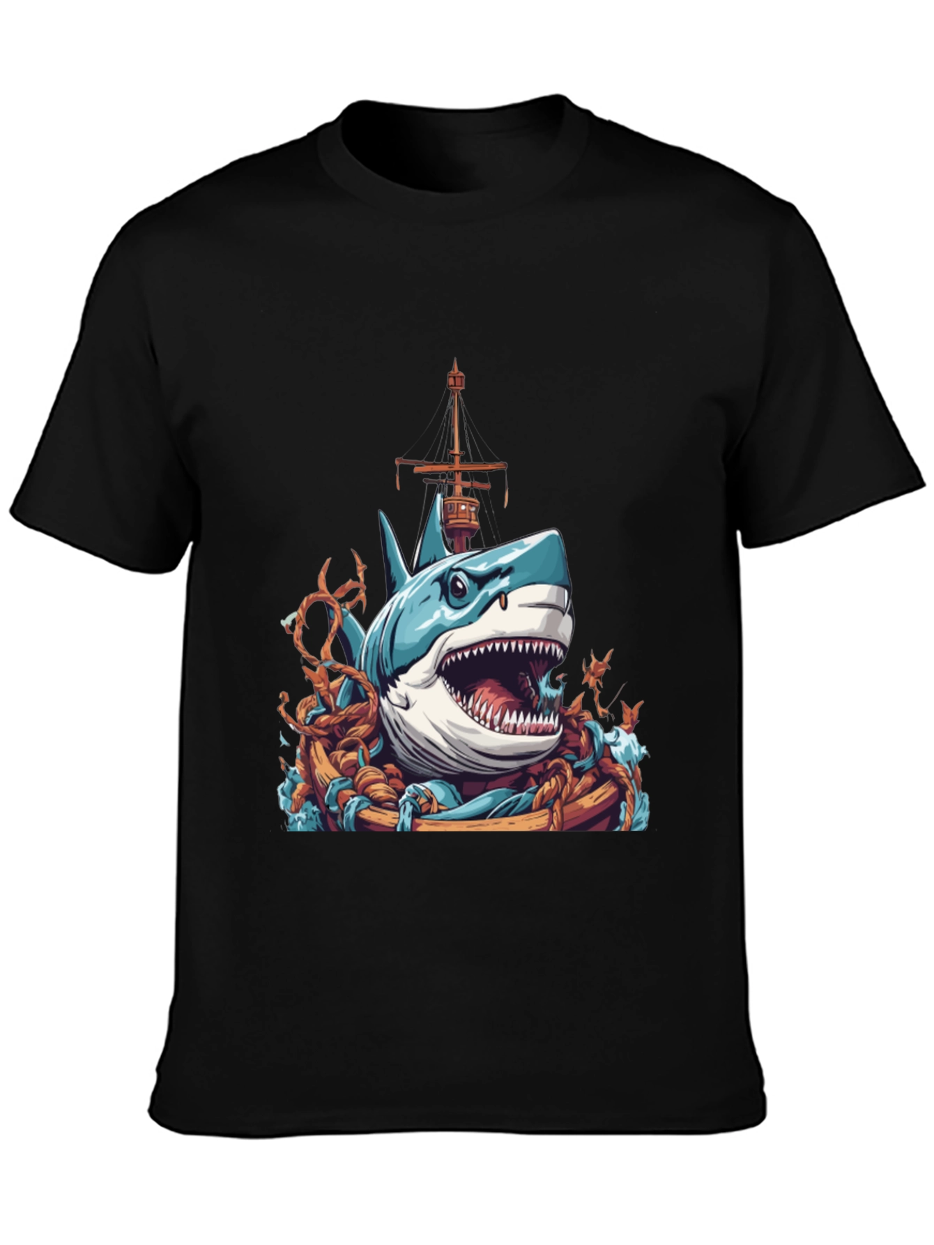 Shark Attack T-Shirt - Nautical Graphic Tee