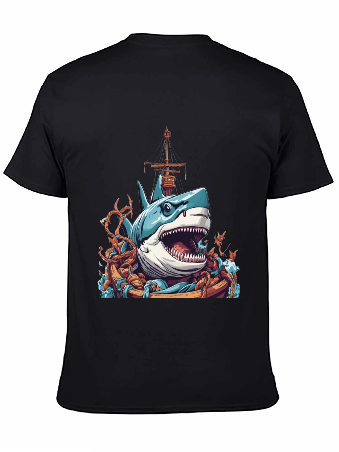 Shark Attack T-Shirt - Nautical Graphic Tee