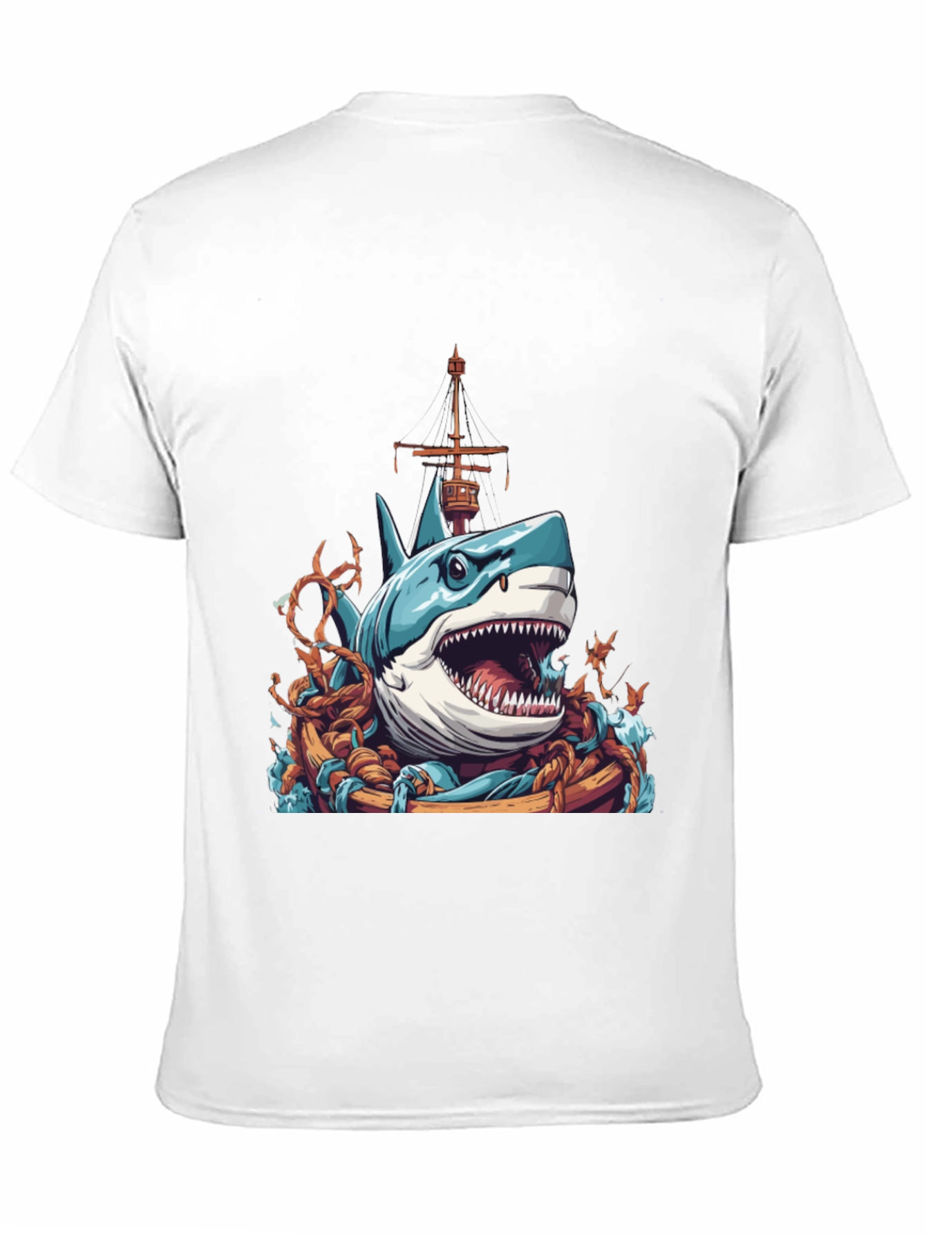 Shark Attack T-Shirt - Nautical Graphic Tee