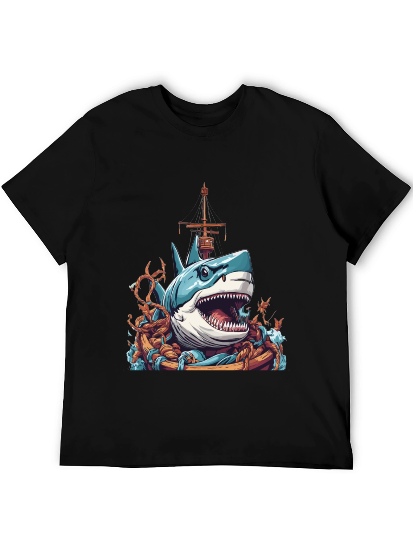Shark Attack T-Shirt - Nautical Graphic Tee