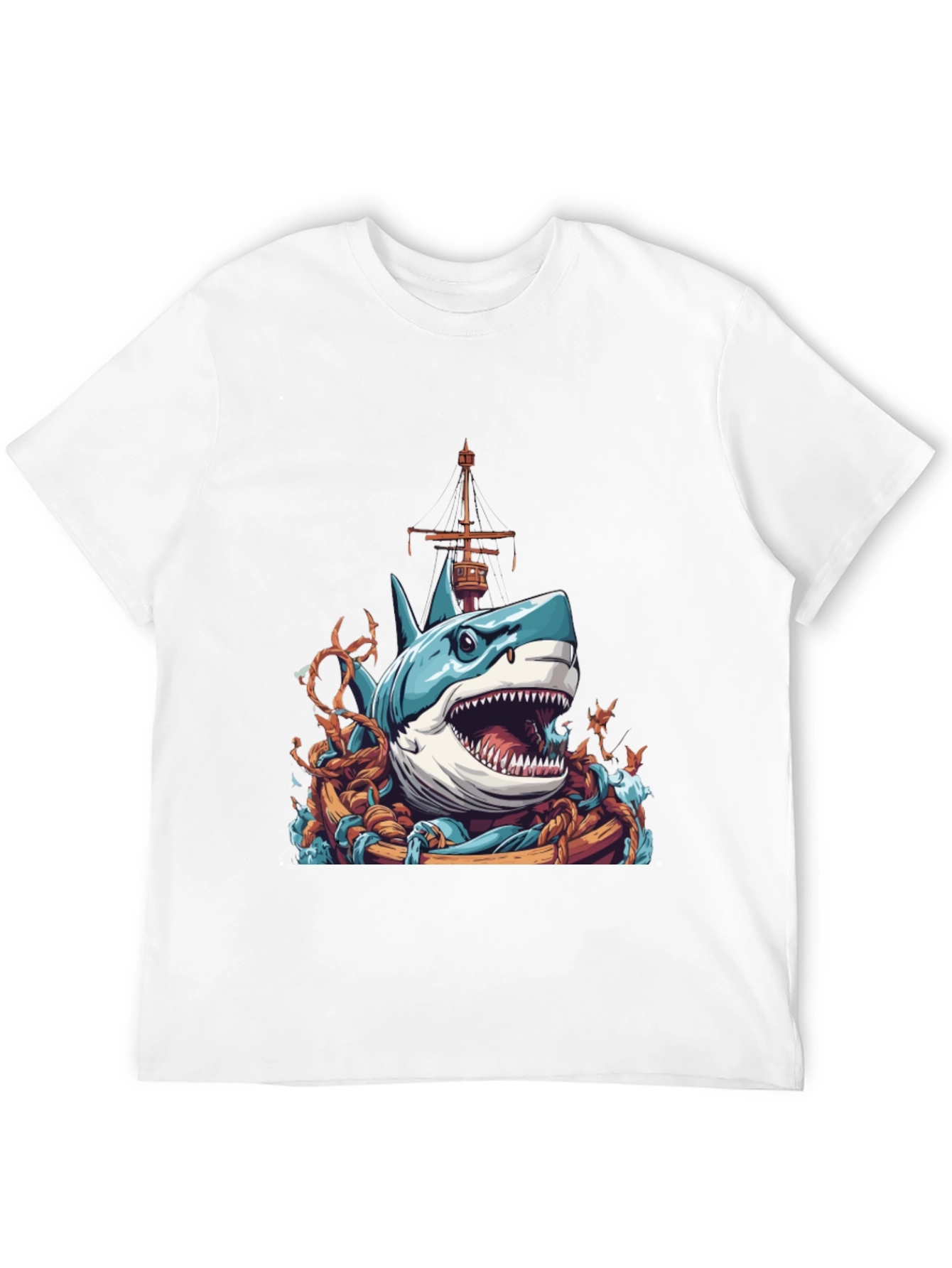 Shark Attack T-Shirt - Nautical Graphic Tee