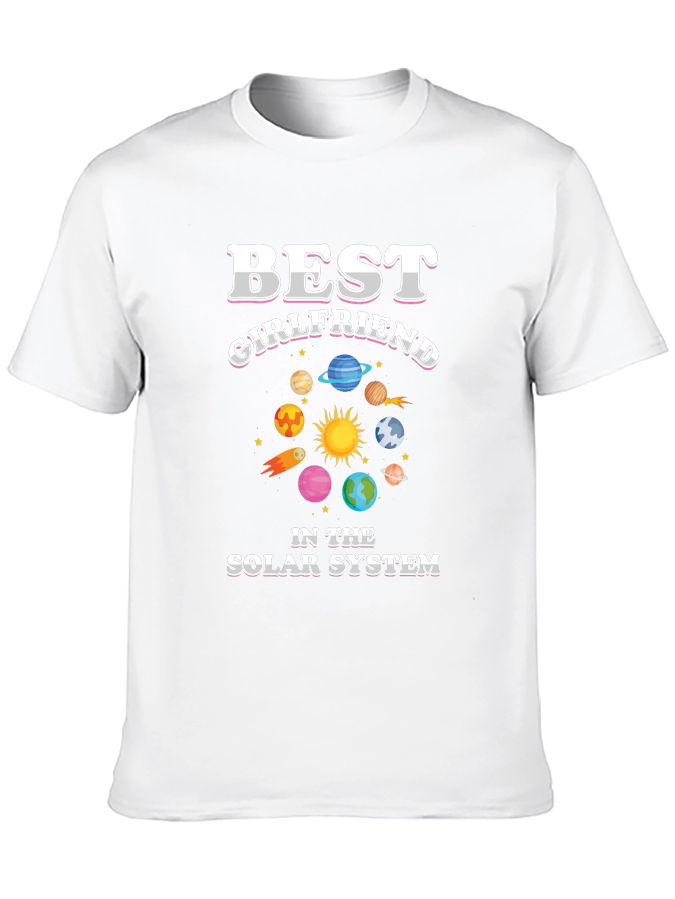 Best Girlfriend in the Solar System Graphic T-Shirt