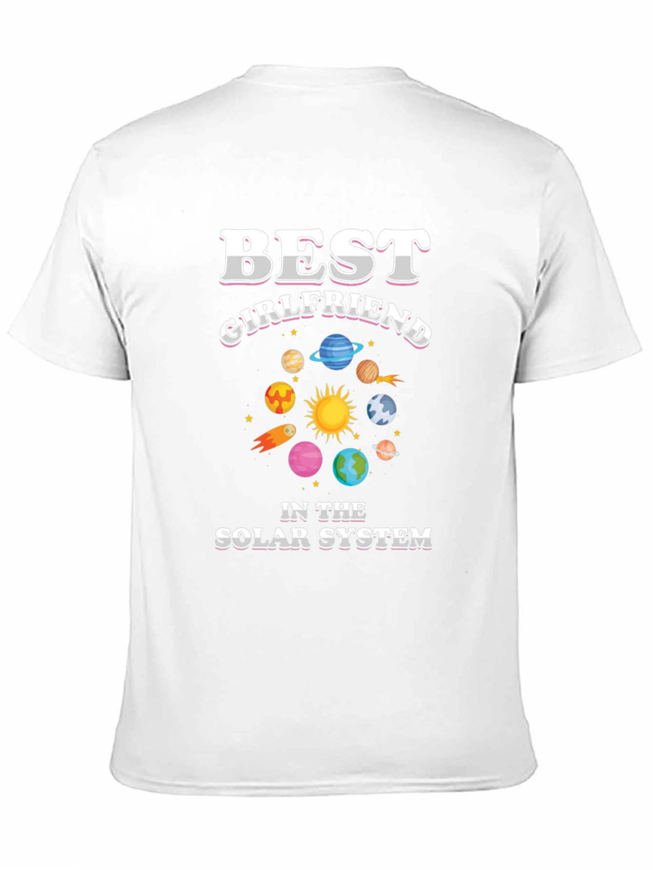 Best Girlfriend in the Solar System Graphic T-Shirt