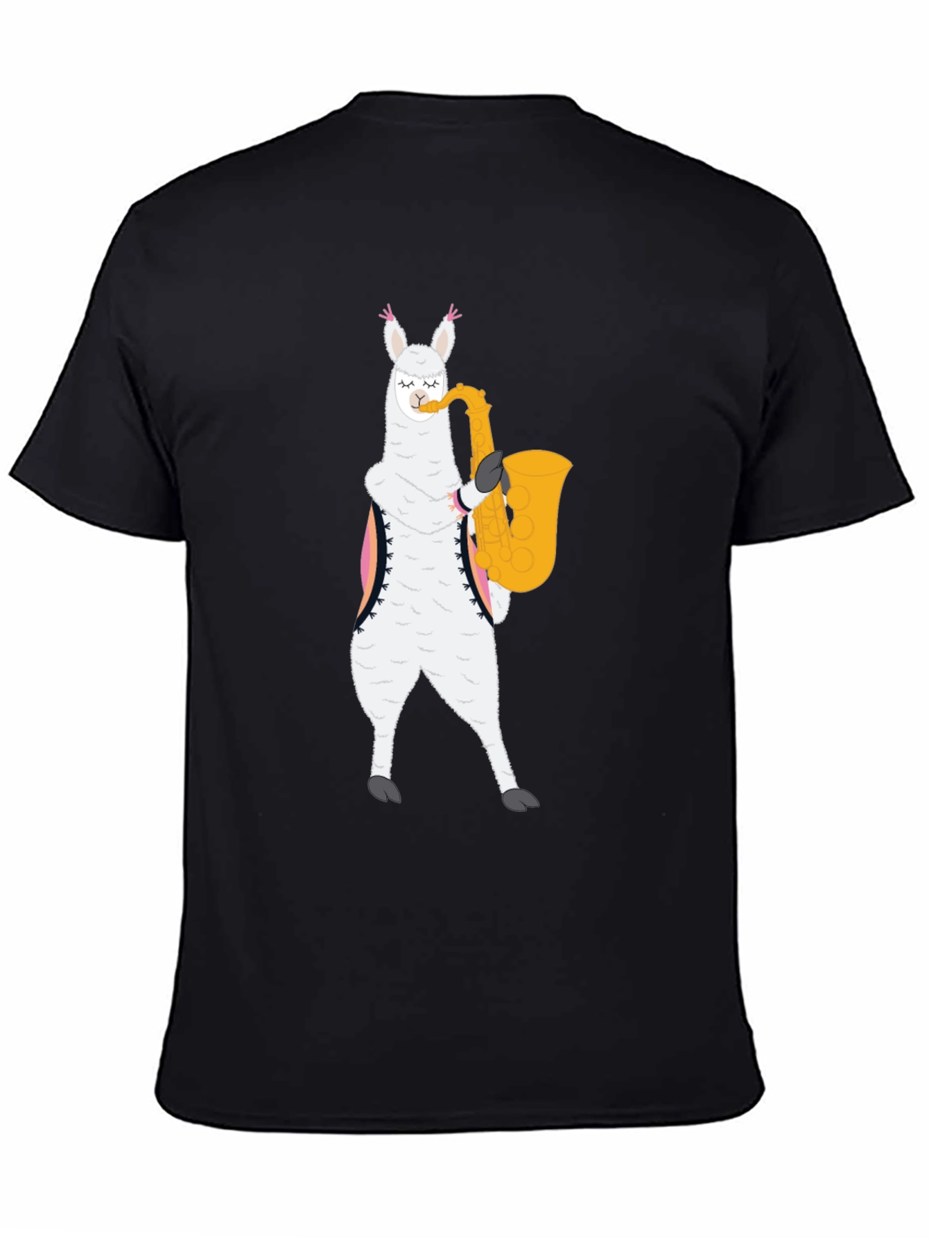 Saxophone Llama Graphic Tee