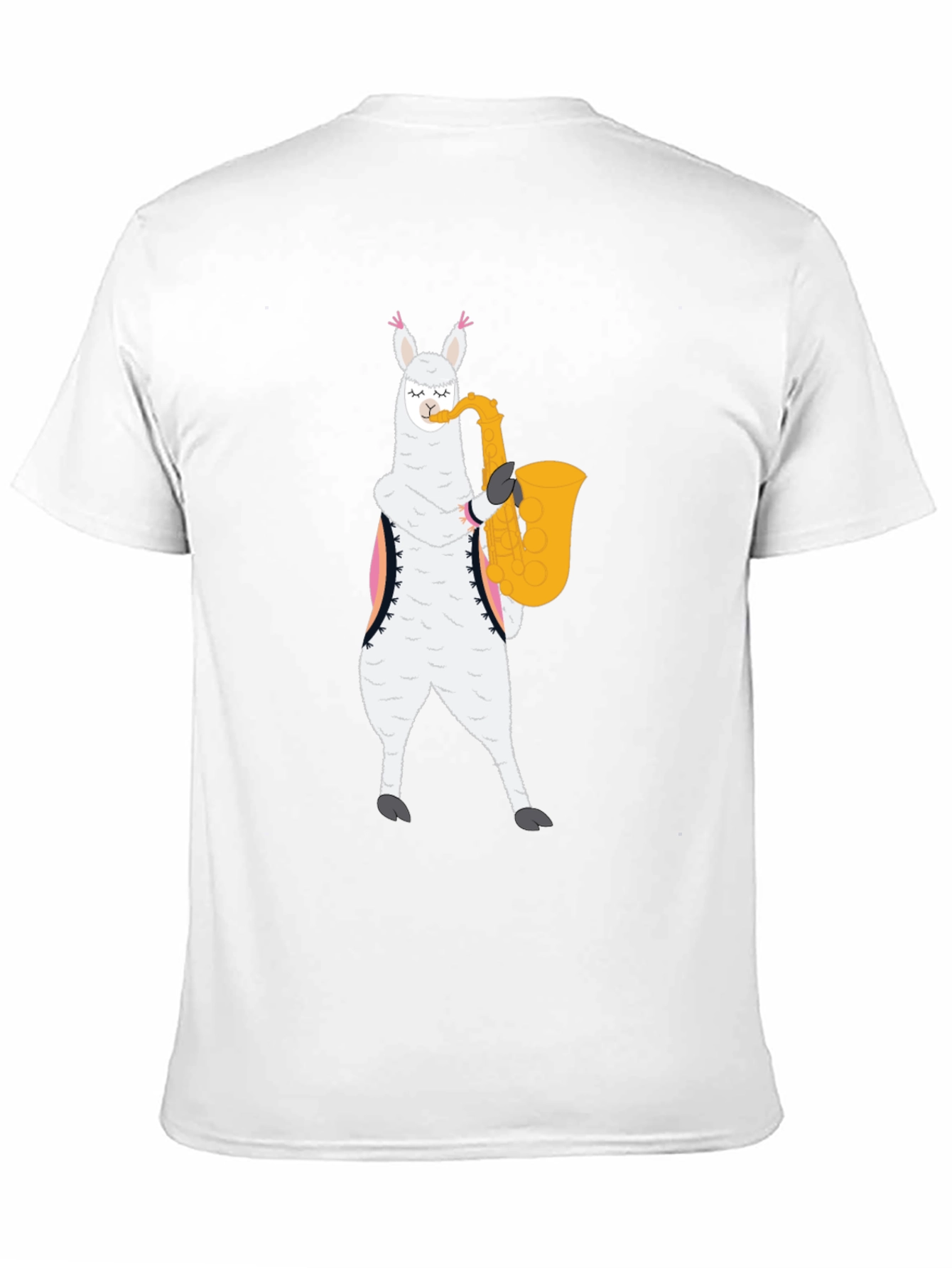Saxophone Llama Graphic Tee
