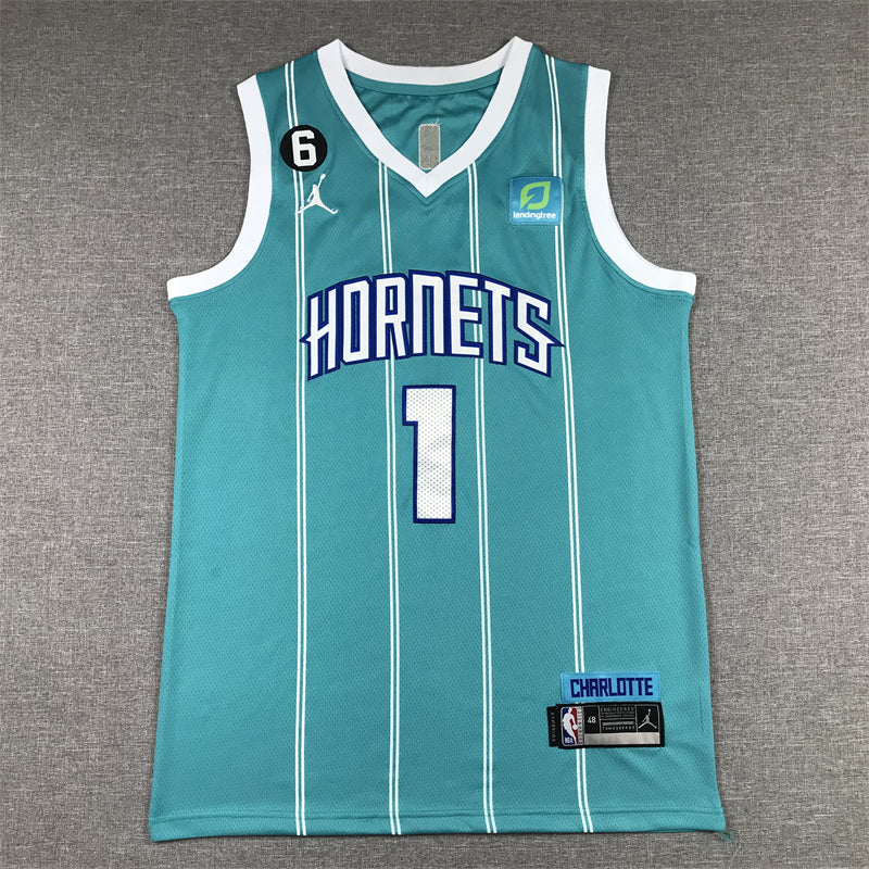 Men's Charlotte Hornets LaMelo Ball #1 Teal 2022/23 Swingman Jerseys - Icon Edition