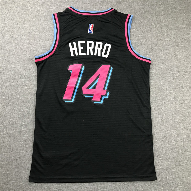 Men's Miami Heat Tyler Herro #14 Black 2020/21 Swingman Jerseys