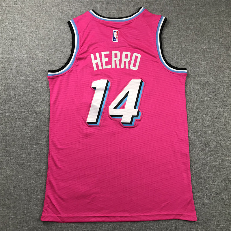 Men's Miami Heat Tyler Herro #14 Pink 2020/21 Swingman Jerseys
