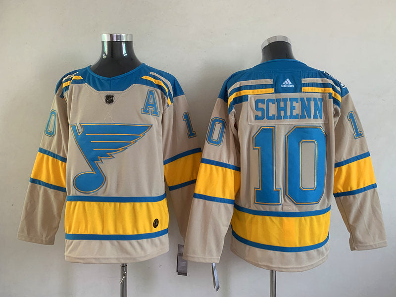Men's St. Louis Blues Brayden Schenn #10 Cream Breakaway Player Jerseys