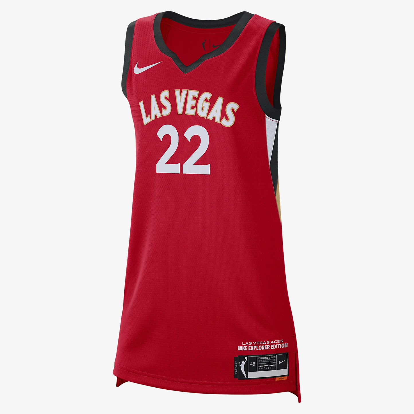 Men's Las Vegas Aces A������������������������������������Ja Wilson #22 Red Player Jersey