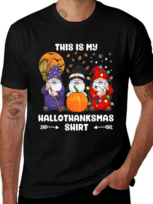 HalloThanksmas T-Shirt - Holiday Gnomes