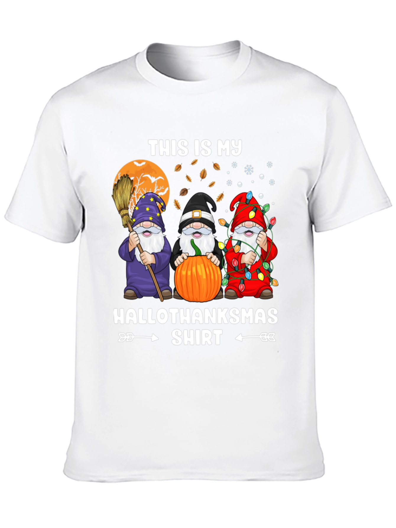 HalloThanksmas T-Shirt - Holiday Gnomes