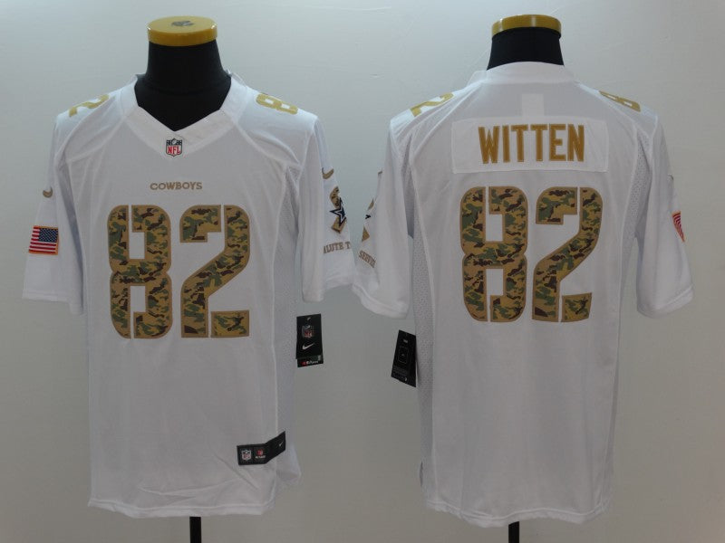 Men's Dallas Cowboys Jason Witten #82 White Game Player Jerseys