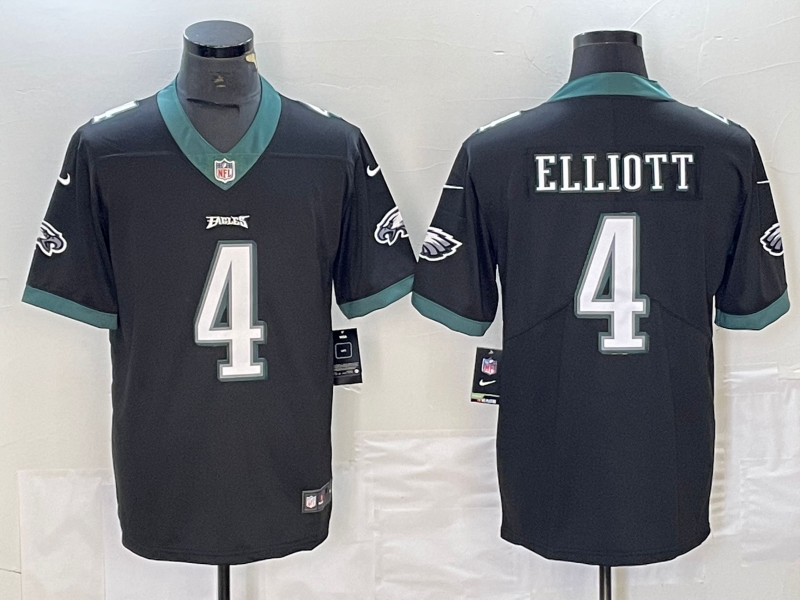 Men's Philadelphia Eagles Jake Elliott #4 Black Game Jerseys